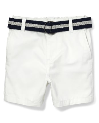 Baby And Toddler Boys Belted Chino Shorts