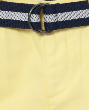 Baby And Toddler Boys Belted Chino Shorts