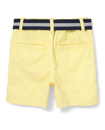 Baby And Toddler Boys Belted Chino Shorts