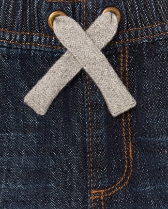 Short en jean à enfiler pour bébés et tout-petits garçons