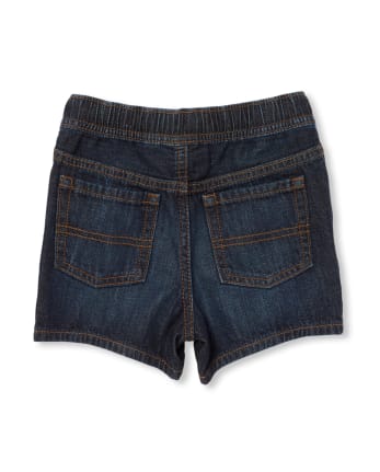 Short en jean à enfiler pour bébés et tout-petits garçons