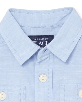 Baby And Toddler Boys Chambray Button Down Shirt