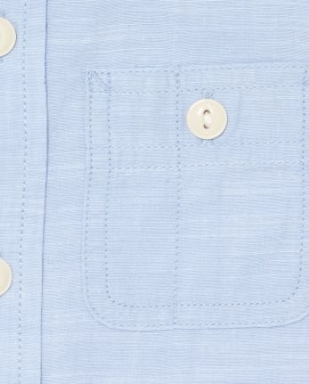 Baby And Toddler Boys Chambray Button Down Shirt