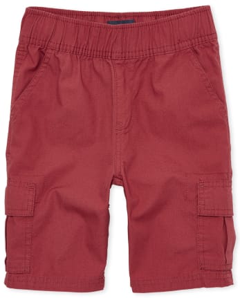 Boys Ripstop Pull On Cargo Shorts - HAMPTONRED