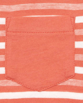 Baby And Toddler Boys Mix And Match Striped Pocket Top