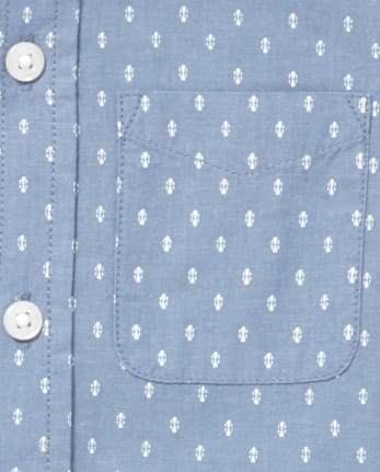 Baby And Toddler Boys Dad and Me Poplin Matching Button Down Shirt