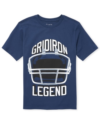 Boys Football Helmet Graphic Tee