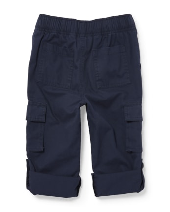 Pantalones cargo remangados para niños