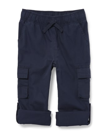 Pantalones cargo remangados para niños