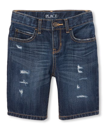 Boys Distressed Denim Shorts