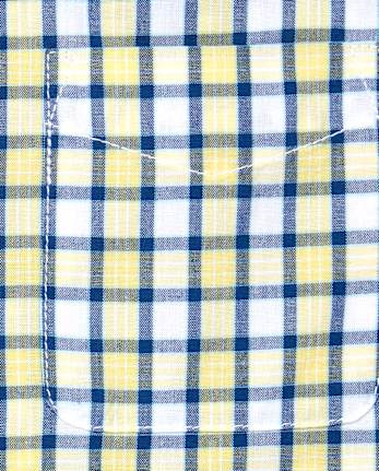 Camisa con botones de popelina a cuadros para niños