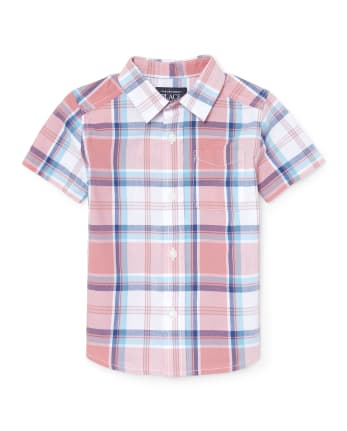 Baby And Toddler Boys Dad and Me Plaid Poplin Matching Button Down Shirt