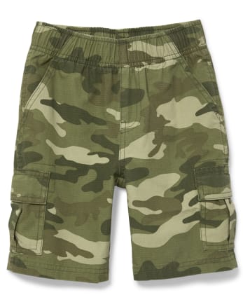 Boys Camo Woven Pull On Cargo Shorts | The Children's Place