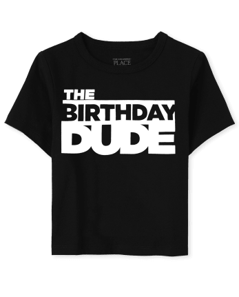 Baby And Toddler Boys Birthday Dude Graphic Tee