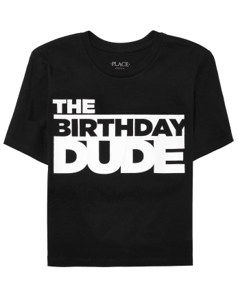 Boys Short Sleeve The Birthday Dude Graphic Tee The Children S Place Ca