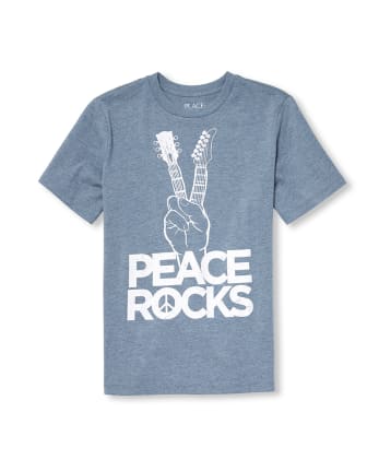 Camiseta con gráfico de paz para niños