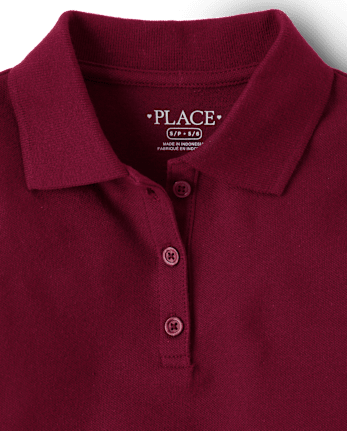 Girls Uniform Pique Polo - Plus