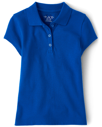 Girls Uniform Pique Polo - Plus