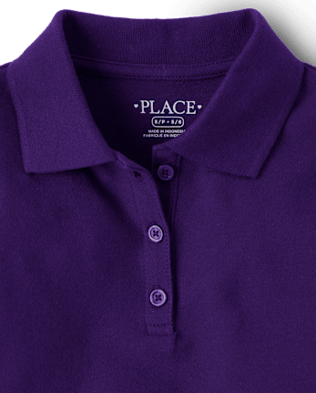 Girls Uniform Pique Polo - Plus