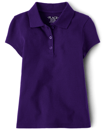 Girls Uniform Pique Polo - Plus