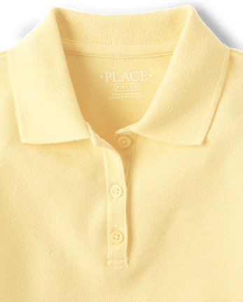 Girls Uniform Pique Polo - Plus