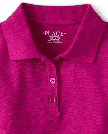 Girls Uniform Pique Polo - Plus