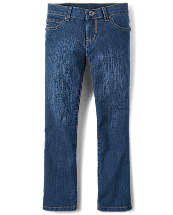 thumbnail image 2 of Basic Bootcut Jeans For Girls High Rise Straight Jean - Teen 2 of 12