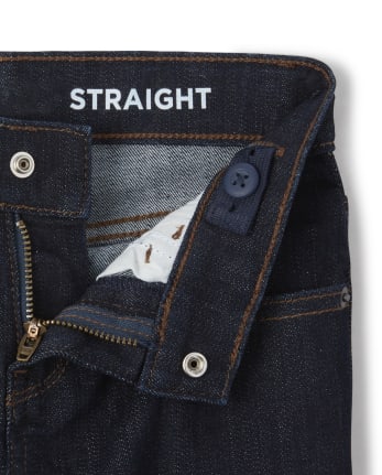 Boys Basic Stretch Straight Jeans
