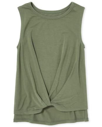 Girls Twist Front Tank Top