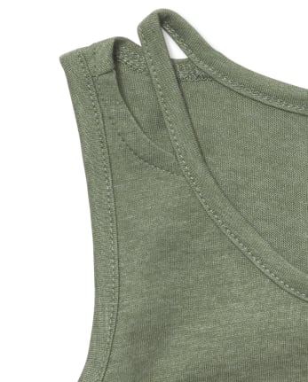 Girls Flip Sequin Cut Out Tank Top