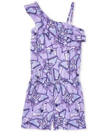 Mameluco de un hombro con mariposa para niñas