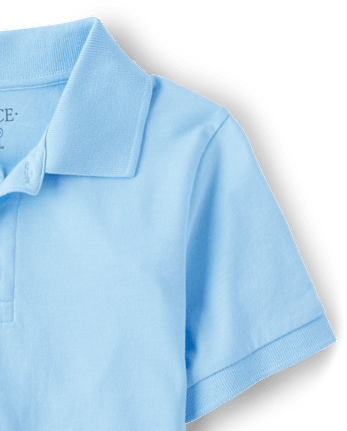 Polo de jersey suave de uniforme para niños