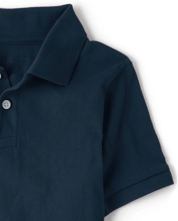 Polo de jersey suave de uniforme para niños