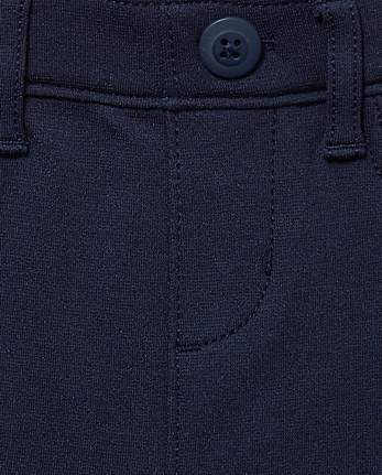 Girls Uniform Ponte Knit Pull On Jeggings - Slim