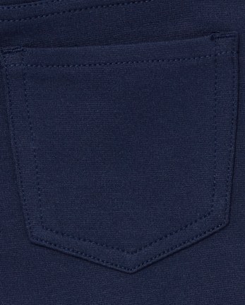 Girls Uniform Ponte Knit Pull On Jeggings - Slim