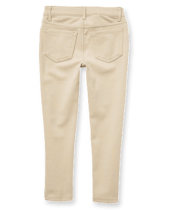 Jeggings en maille ponte à enfiler pour uniformes de filles - Grandes tailles