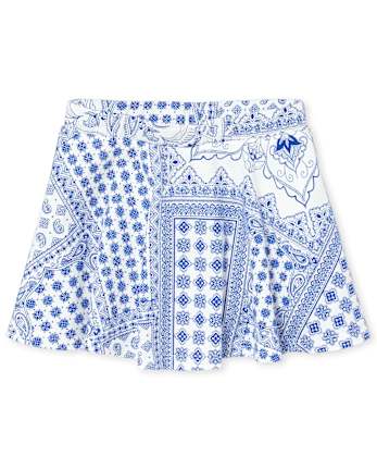 Jupe-short à imprimé mix and match pour bébés et petites filles