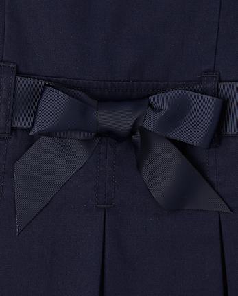 Jersey con cinturón de uniforme para niñas