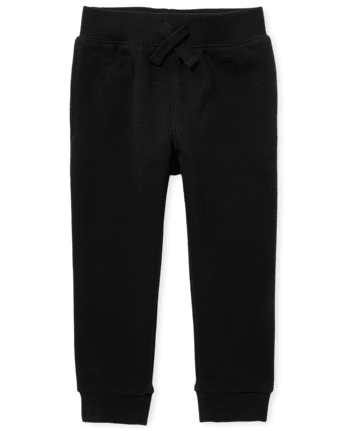 Pantalones jogger de forro polar activo uniforme para bebés y niños pequeños