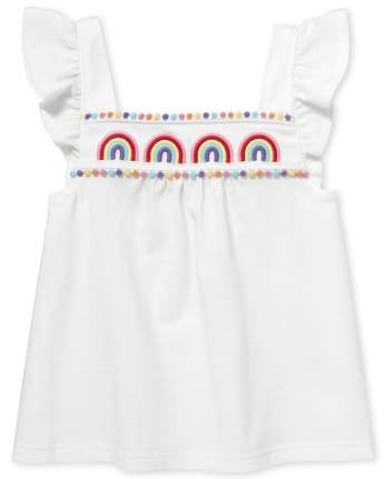 Baby And Toddler Girls Over The Rainbow Top