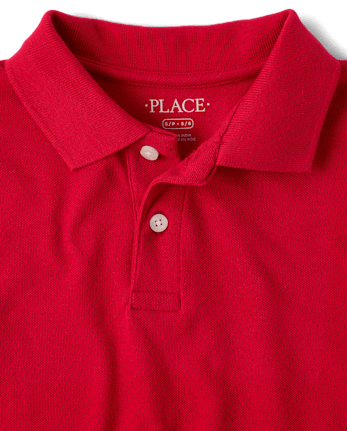 Polo de piqué uniforme para niños