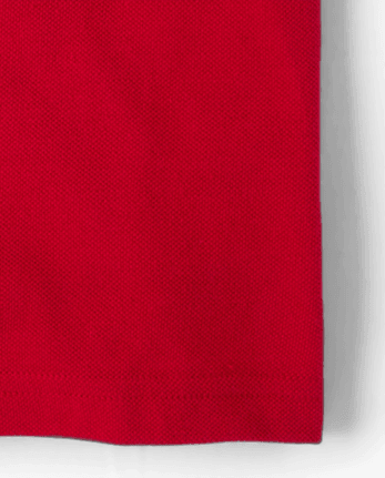 Polo en piqué souple pour uniforme de garçon - Grandes tailles - CLASSICRED