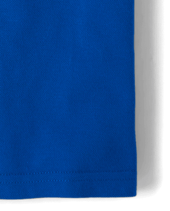 Boys Uniform Soft Pique Polo - Plus - RENEW BLUE