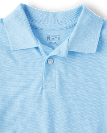 Polo de piqué uniforme para niños