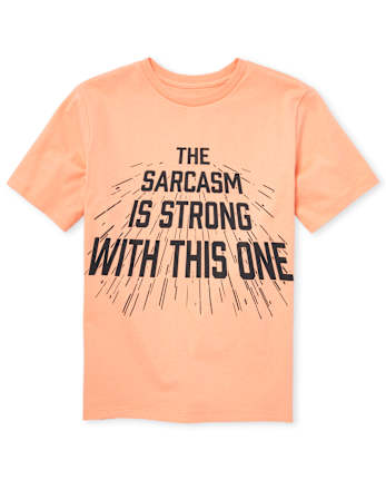 Camiseta con estampado de sarcasmo para niños