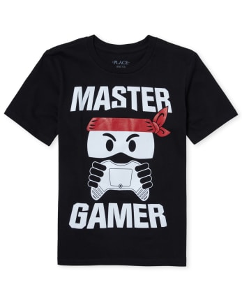 Camiseta gráfica Gamer Ninja para niños