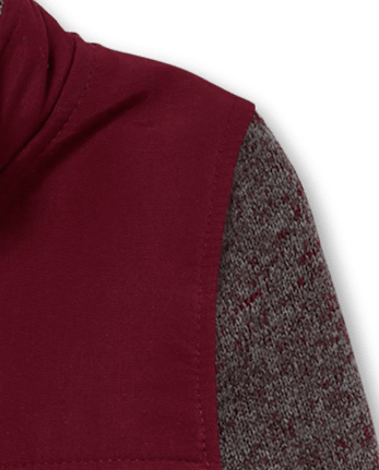 Chaqueta de forro polar con suéter uniforme para bebés y niños pequeños