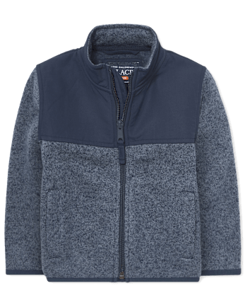 Chaqueta de forro polar con suéter uniforme para bebés y niños pequeños