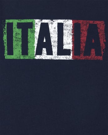 Camiseta gráfica de Italia para bebés y niños pequeños