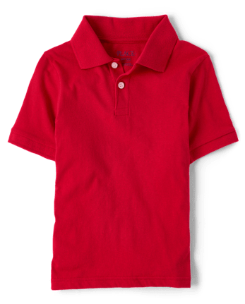 Boys Uniform Soft Jersey Polo - Husky